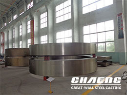 Riding ring for rotary kiln