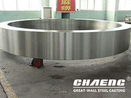 Rotary drum tyre riding ring